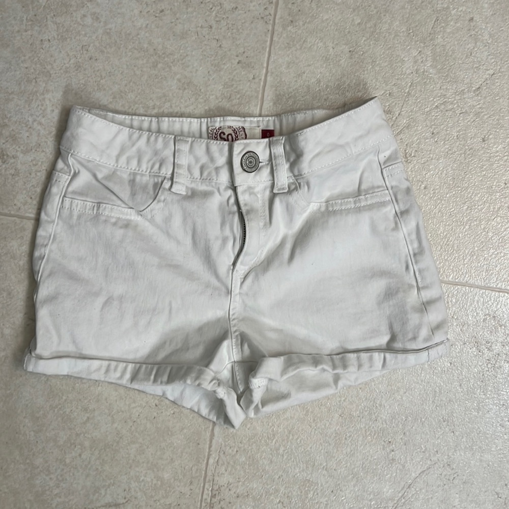 Junior white shorts